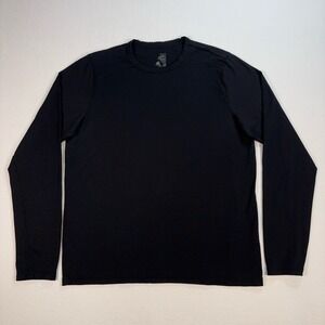 True North 100% Marino Wool Baselayer Top Men's S Black Hiking Shirt 1412815
